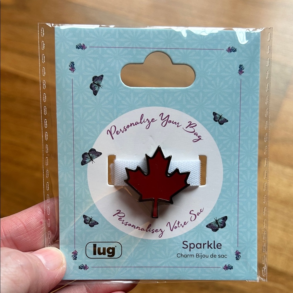 NWT Lug Novelty Bag Charm in Maple Leaf